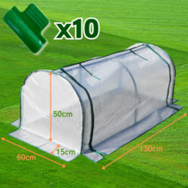 바닥여유 미니 비닐하우스 소형 조립식 온실 텃밭 베란다 옥상 설치 130 200, 2.화이트130×60×50, 1개