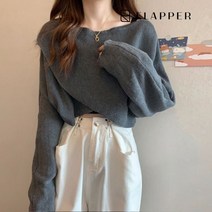플래퍼 FLAPPER 크로스랩숄니트_FB3SKN024C