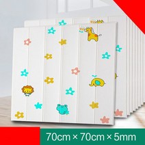 세라믹사이딩 메탈사이딩 3D 자가 접착 대형 벽면 벽 스티커 10 개 모조 나무 패널 방수 PE 폼 거실 주방 TV 배경 장식, 2.E - 70X70cm10PCS