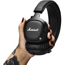 100% Original Marshall Mid 블루투스 무선 헤드폰 스포츠 팝 락 메탈 헤비 딥베이스 뮤직 헤드셋, [01] Black