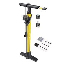 자전거 튜브 부품 게이지 디지털 디스플레이가있는 beelord 자전거 플로어 펌프 최대 200psi presta schrader 밸브 mtb 도로 용 다목적 자전거 에어 펌프, 38b15 옐로우