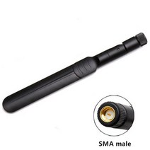 와이파이 안테나 2.4G 5.8G 듀얼 밴드 옴니 5G 라우터 RP SMA 수 커넥터 8dBi 무선 신호 부스터 2 피스, 1pc SMA 남성