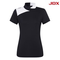 JDX 여성 배색 꼬임 하이넥 X1SMTSW65BK