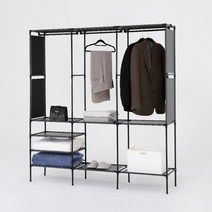 아도라하우스 간편조립 오픈형 수납형 간이옷장, one color
