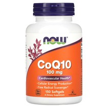 나우푸드 CoQ10 100mg 소프트젤 글루텐 프리 150정 5달분, 150/150/1개, 5개, 150캡슐