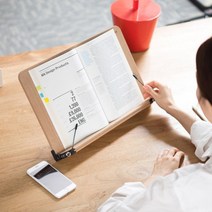 13단계 기울기조절 나무 독서대 북스탠드 책거치대