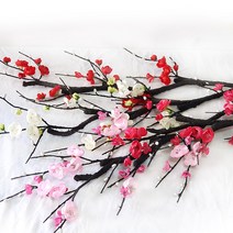 인테리어 조화 나무 가지 소품 매화 조화가지 4color, 뷰티