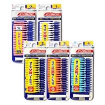일본 잭스 덴탈프로 치간칫솔 I자형 30p (15p x 2개) 일자형, 1호(SSS) x 2개, 1호(SSS) x 2개