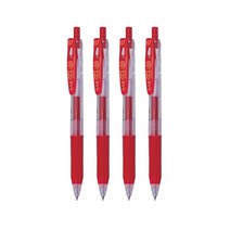 제브라 사라사 클립볼펜 0.7mm 레드 JJB15-R 중성펜, JJB15-R 0.7mm 레드, 4개
