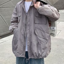 포켓 바람막이 남여공용 스타일집업 아이콘 점퍼