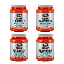 나우푸드 피 프로틴 파우더 단백질 보충제 언플레이버드, 680g, 4개