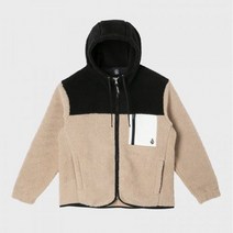 [국내 매장판] VOLCOM 유틸리티 후리스 후드 자켓베이지 263344