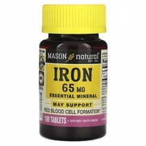 철분 100개입 아이온 IRON 성인 남녀 하루한알 3개월분 기본 마이쓴네츄럴 부모님 회사원 학생