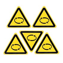 [케이로] 342783 방수 내유성 기계식 레이저 화학 보안 로고 태그 경고 표지판 스티커 안전 라벨 교육용 25cm 5cm 10cm 5 개, 100mm, F_100mm
