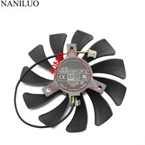 새로운 85mm ha9010h12f-z dc 12v 0.57a 2pin 쿨러 팬 msi geforce gtx 1050ti 4g oc gtx 1050 2g 그래픽 카드 냉각 팬