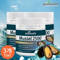 굿헬스 초록입홍합 고농축 머슬 2500mg 300캡슐 3통