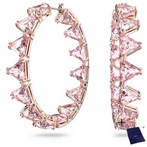 Swa 고급 보석 세트 오리지널 밀레니아 스퀘어 장식 다이나믹 크리스탈 귀걸이 목걸이 반지 로고가 있는 여성용