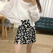 힙 랩 스커트 작은 키커 보이는 코디 여성 145 트임 숏 데이지 미니 150 A라인 XS 야드 여름 2267928274