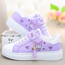 산리오 캐릭터 슬립온 스니커즈 캔버스화 운동화 쿠로미