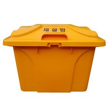 리빙플랜 친환경 HDPE 제설함 (모래함 적사함 방재함), 1개, 옐로우