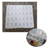 28칸 케이스 분리형 스톤 케이스 모노 케이스 네일아트 재료 보관, 28칸 케이스 한개