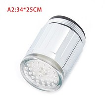 그로헤수전 매립 샤워 수전 싱크대 씽크대 워터탭욕실 Led 수도꼭지 에어레이터 수력 샤워 LED 탭 라이트, 02 A2