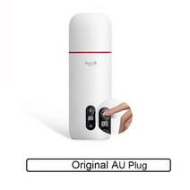 캠핑 주전자 케틀팟 deerma 휴대용 전기 열 컵 350ml 커피 여행 물병 온도 제어 터치 스마트 물 컵, 원래 au 플러그