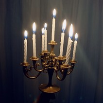 샹들리에 초 생일양초 chandelier candle, 03_골드