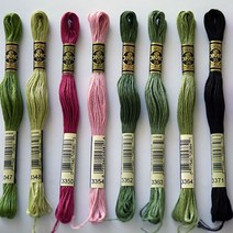 [원단쟁이] DMC자수실 면사(25번사) 8M (3347~3608) E28, 3608