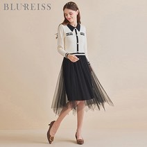 블루레이스 블루레이스 샤배색카라니트원피스_B3F1OP3171