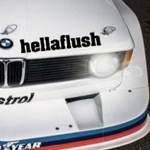 Hellaflush 튜닝 데칼 스티커 자동차 포인트 커스텀 드레스업 스티커, Hellaflush 블랙, 1개