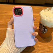폰케이스쇼핑몰 아이폰디자인케이스 예쁜 핸드폰 케이스, 보라색 대비 렌즈