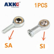 SI5 6 8 10 12 14 16 TK 메트릭 수 왼쪽 암 오른손 나사 로드 엔드 조인트 베어링 AXK 베어링 1 개, SA14TK, Right
