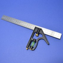 블루텍 콤비네이션 스퀘어 BD-CSQ400 4010856 400mm 직각자 수평알부착 깊이측정
