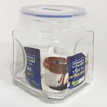 사각유리병 수제청병 잼 꿀 시럽 쨈병 레트로 유리보틀 유리밀폐용기 과일청유리병 빈티지, 글라스락 (2리터)