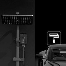 샤워기 헤드 욕실 레인샤워기 욕실용 굵은 물줄기, F02링크/2링크수전/스테인리스탑/프리트레이