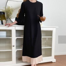 샤인 주름 플리츠 롱 원피스 a686