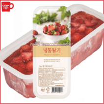 대상 복음자리 가당딸기 1kg /냉동딸기/딸기/딸기주스/대상 가당딸기/대상 냉동딸기/복음자리 냉동딸기