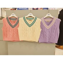 오후 (OHOO) NC 경산점 키즈 주니어 23년 가을 겨울 3가지 색상 공용 스웨터 조끼