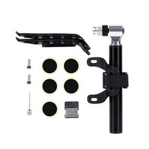 WEST BIKING-미니 300 Psi 자전거 펌프 MTB 로드 바이크 핸드 에어 펌프 타이어 레버 패치 슈레더 프레스타 밸브 사이클링, Pump Set Black