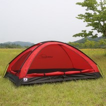 산들로 산마루 엣지2P 알파인 싱글월 텐트OT054 백패킹 캠핑 1인용텐트 미니텐트, 브라운, 브라운