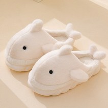 곰돌이샵 푹신푹신 귀여운 상어 방한 슬리퍼 발편한 쿠션 털 실내화 따뜻한 겨울 슬리퍼 사무실 슬리퍼