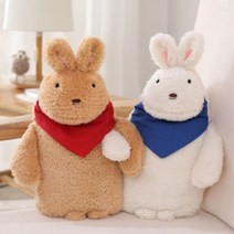 솔레마켓 토끼 인형 보온물주머니 커버포함 핫팩 찜질팩 1L 사은품 증정, 북극곰