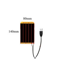 손목찜질기 온열찜질기 5V USB 전기 난방 필름 패드 열 탄소 섬유 원적외선 히터 랩 애완 동물 재킷 조끼 장갑 양말 바지 벨트 옷, 2.140x80mm - 5V
