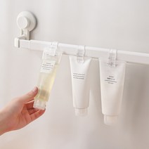 구디푸디 투명 고리형 집게 후크 튜브 클립 4P, 고리형튜브클립