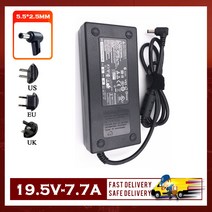 노트북 액세서리 거치대 새로운 19.5V 7.7A 5.5*2.5MM 150W AC 어댑터 충전기 MSI GE62 MS-16J1 16J4 PX60, 04 UK