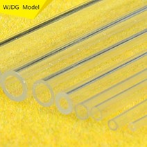 우드락 폼포드 건축용스티로폼 압축스티로폼 10pcs wjdg 모델 직접 2mm-10mm 아크릴 플렉시 유리 튜브 튜브 diy 건물 모래 테이블 투명 중공 원형 튜브, 8x250mm 10개
