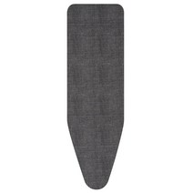Brabantia 130885 다리미판 커버 사이즈 B (124.5 x 38.1cm (49 x 15 인치)) 데님 블랙, Foam/Felt Padding