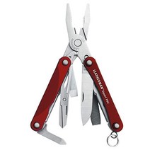 레더맨 Squirt PS4 스프링 키체인 멀티툴 레드 106490, Red, One Size