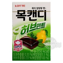 민트 목캔디 미니 6개 모과 허브 사탕 휴대용 상자형 작은 시원한 목에 좋은